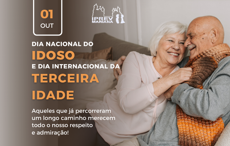 1 de outubro, dia nacional do idoso e dia internacional da terceira idade