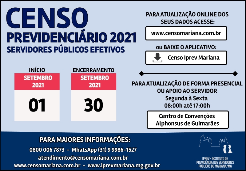 Censo Previdenciário 2021