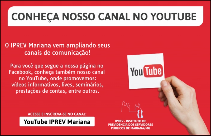 Conheça nosso Canal no YouTube