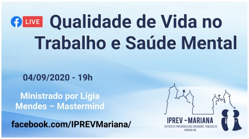 IPREV MARIANA PROMOVERÁ ATIVIDADES PARA EDUCAÇÃO PREVIDENCIÁRIA ATRAVÉS DE PALESTRAS ONLINE