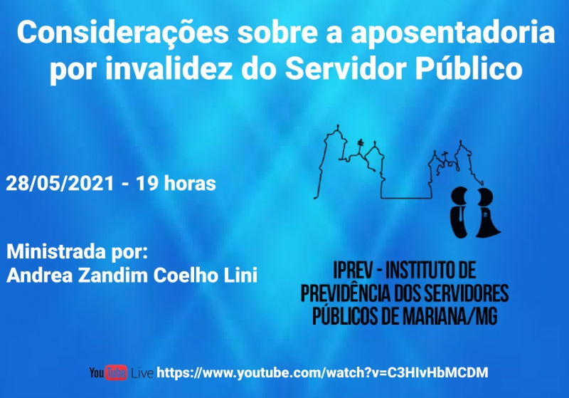 LIVE: Considerações sobre o benefício da aposentadoria por invalidez do Servidor Público