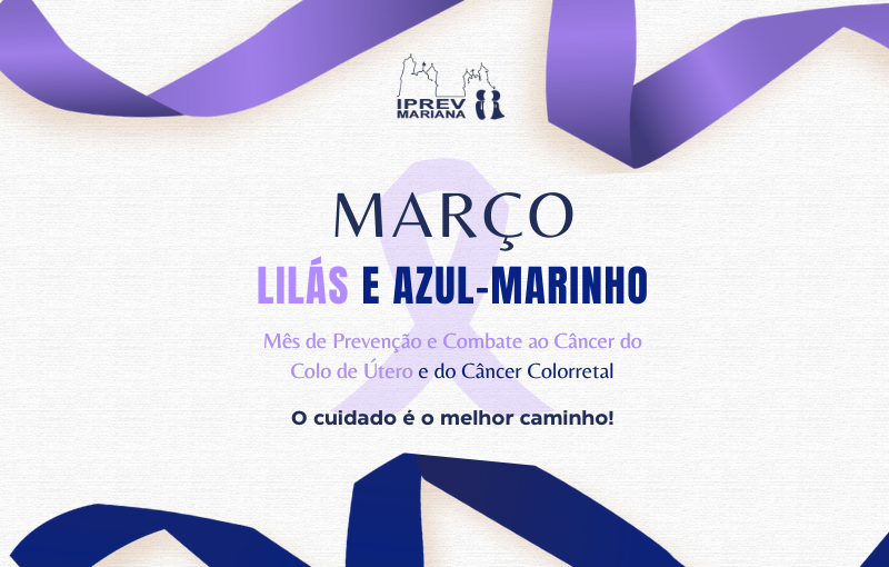 Março lilás e azul marinho 2024