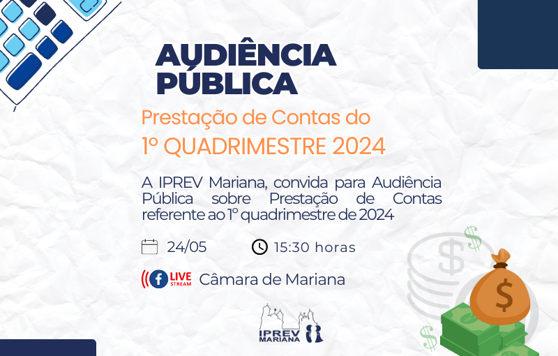 Prestação de Contas do 1º quadrimestre de 2024