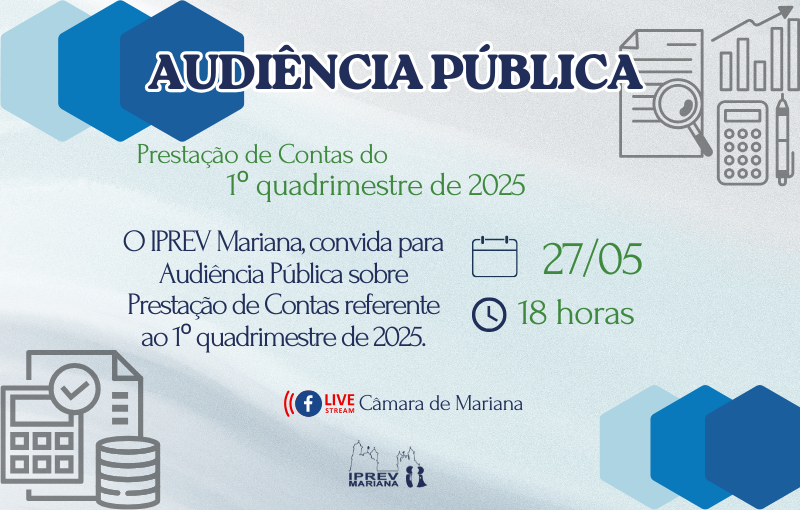 Prestação de Contas do 1º quadrimestre de 2025
